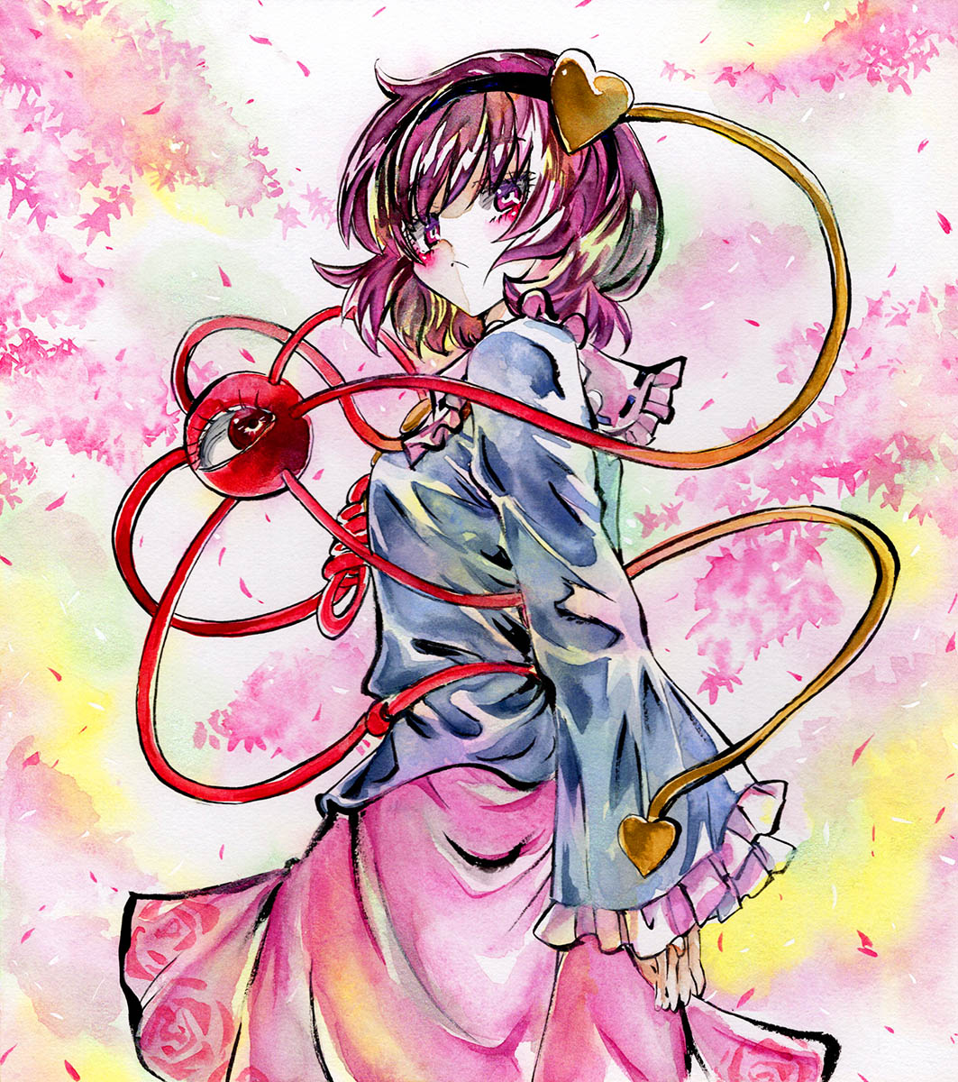This is a pixiv picture whose title is 古明地さとり.