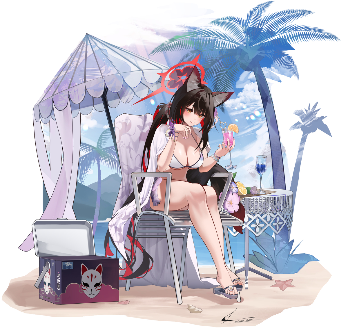 This is a pixiv picture whose title is WAKAMO.