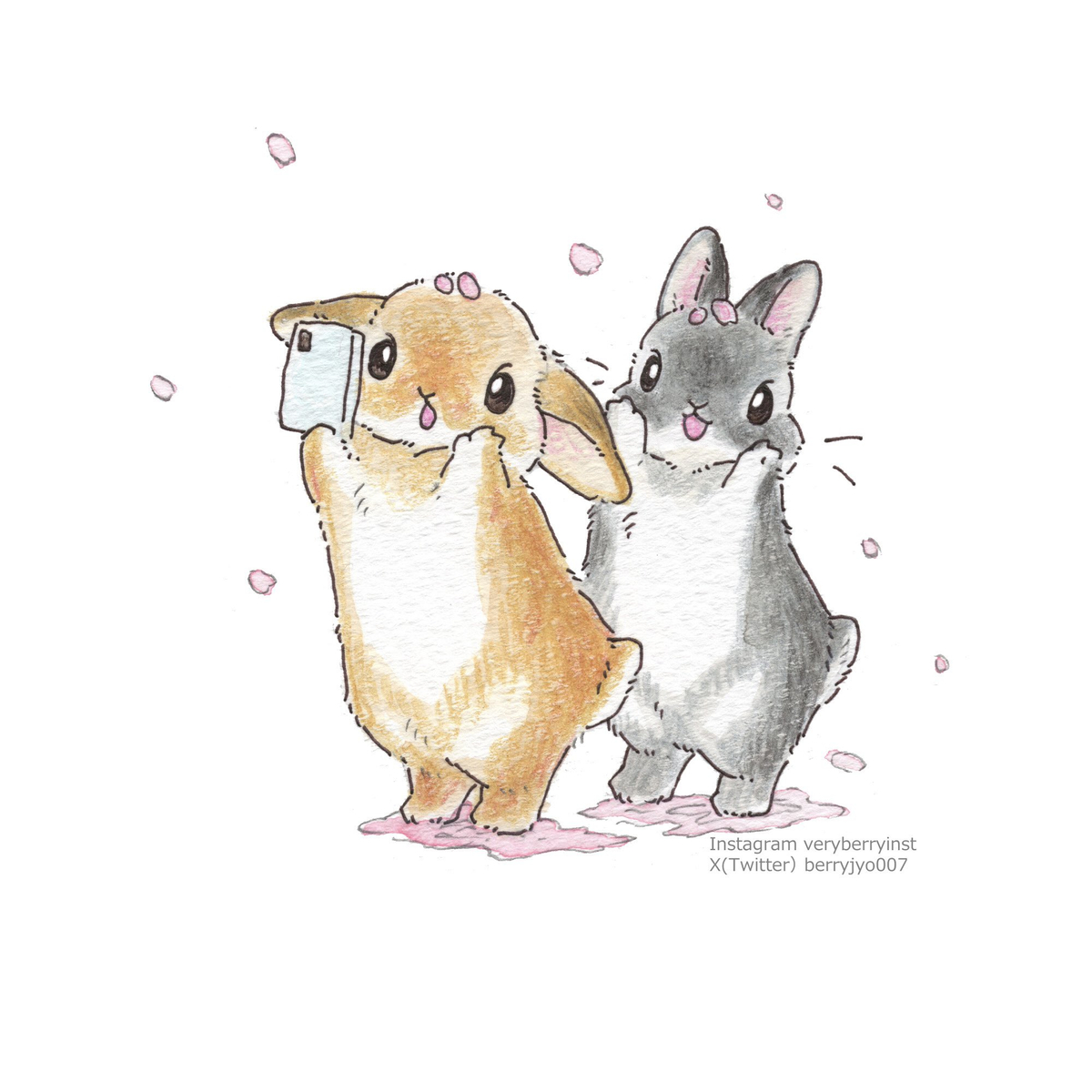 This is a pixiv picture whose title is 🌸うさぎさんのお花見2024まとめ🌸.