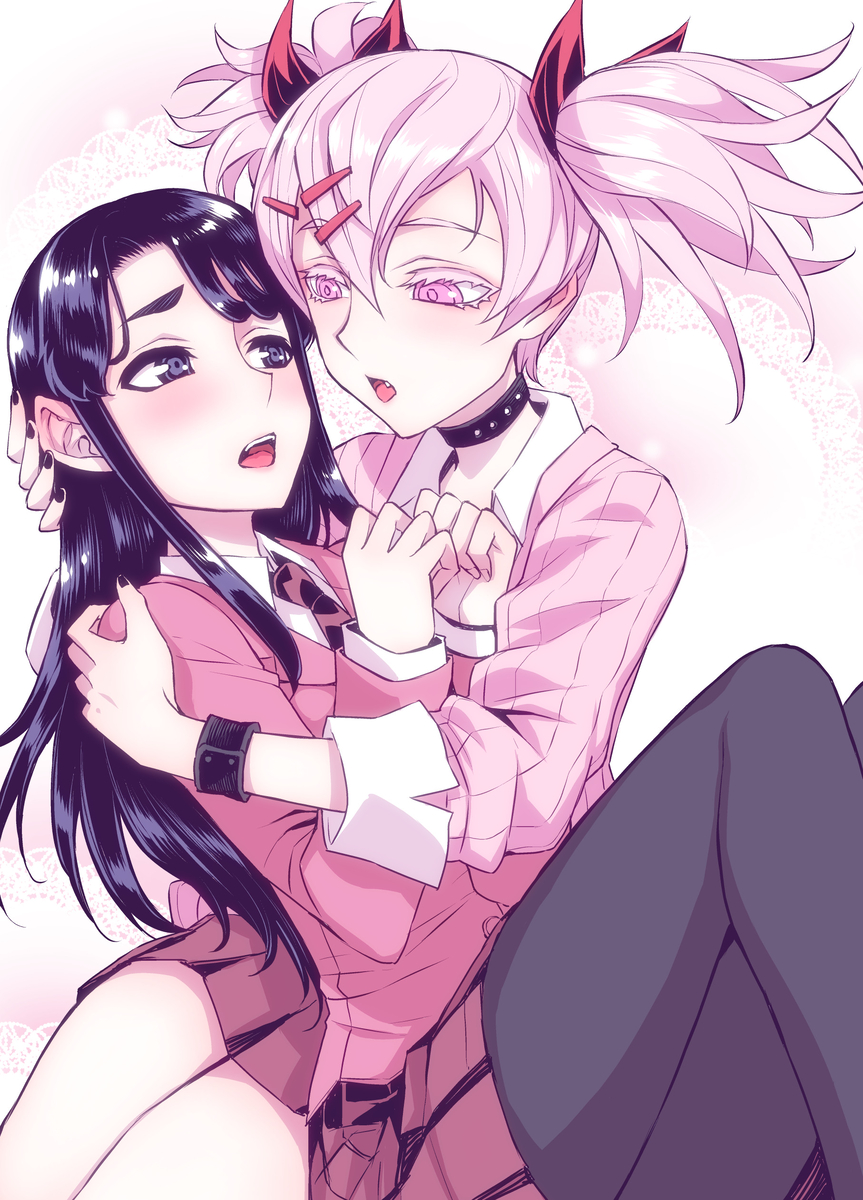 This is a pixiv picture whose title is いいんちょとぎゃるちゃん.