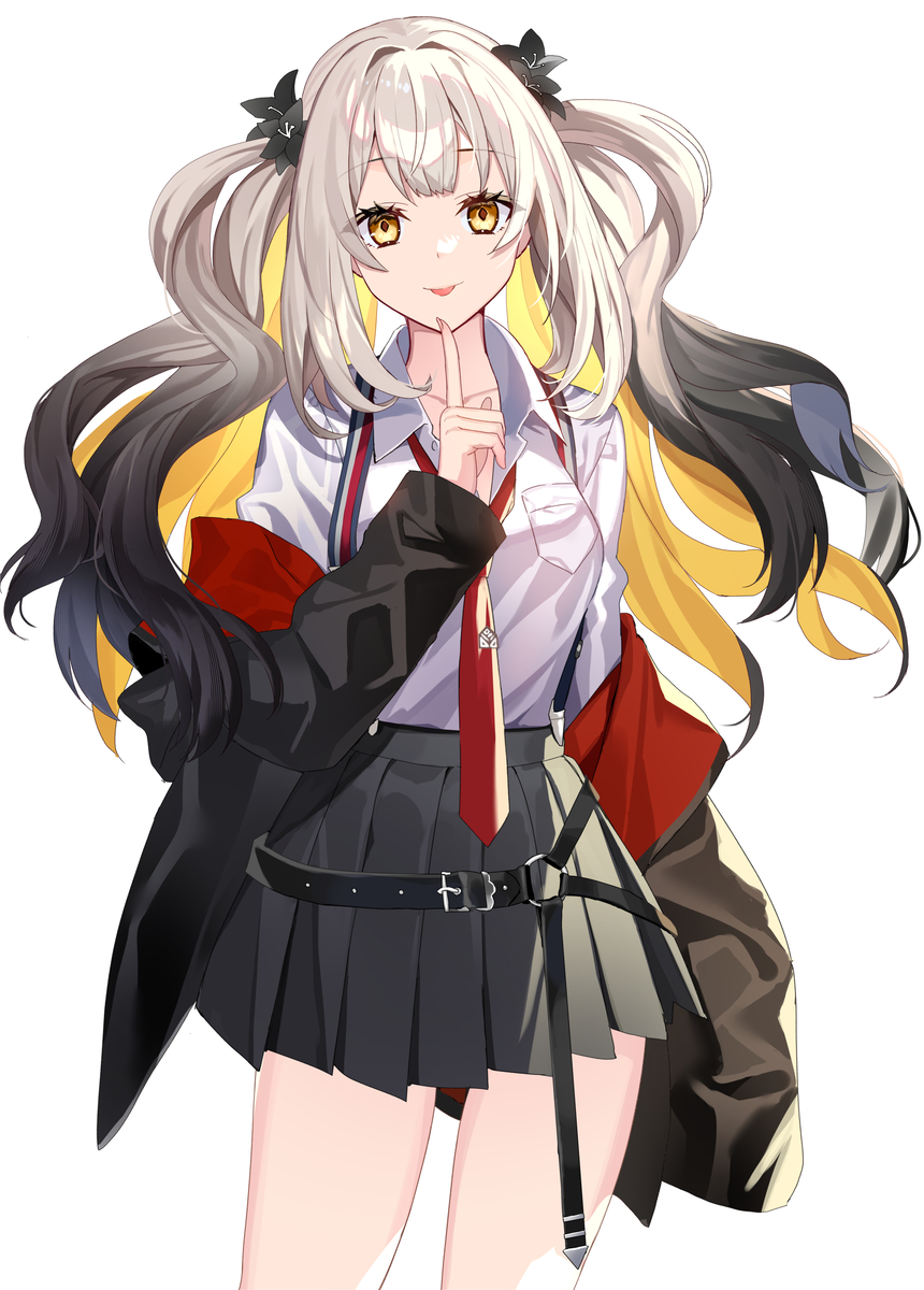 This is a pixiv picture whose title is 制服マリーオルタ🖤.