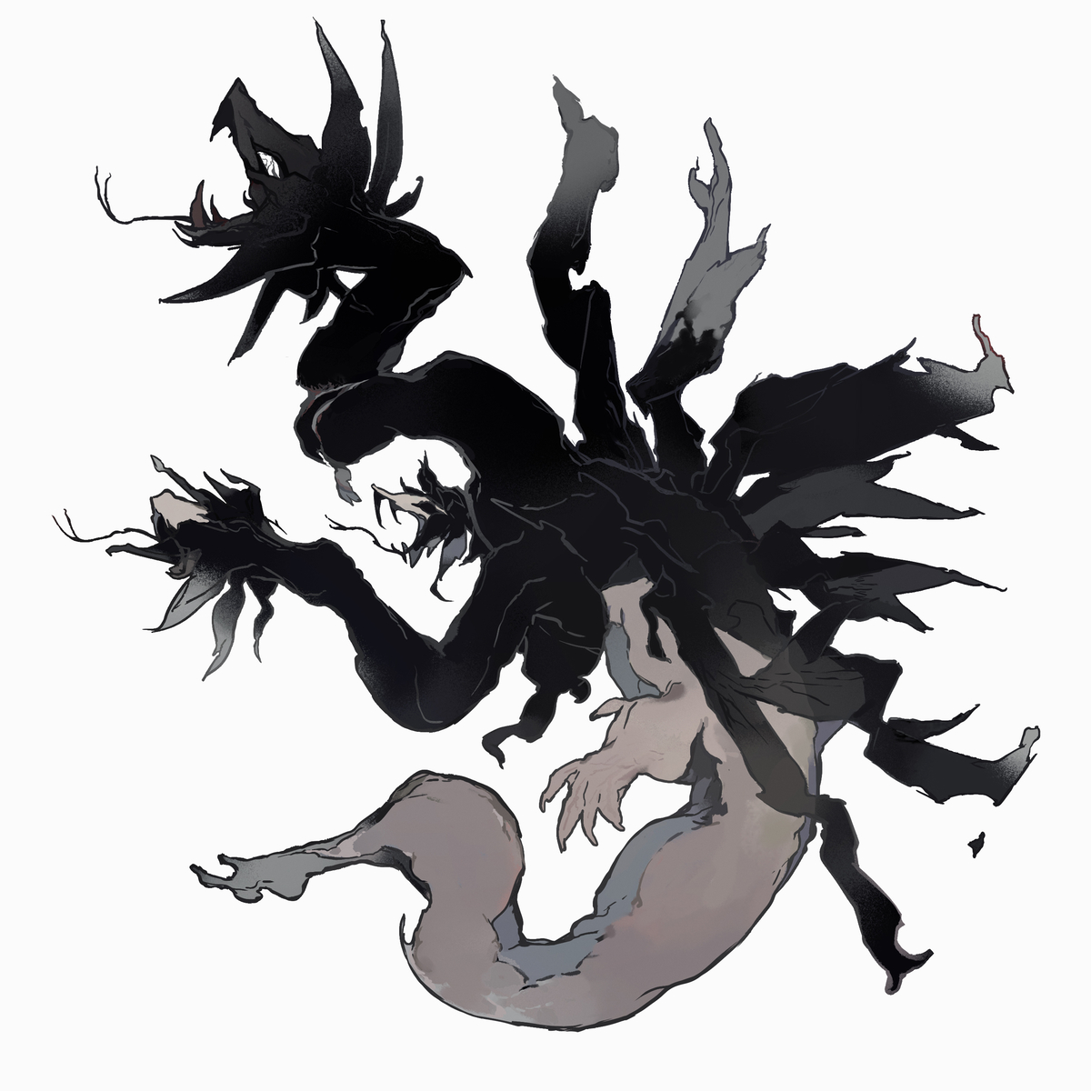 This is a pixiv picture whose title is ill omen.