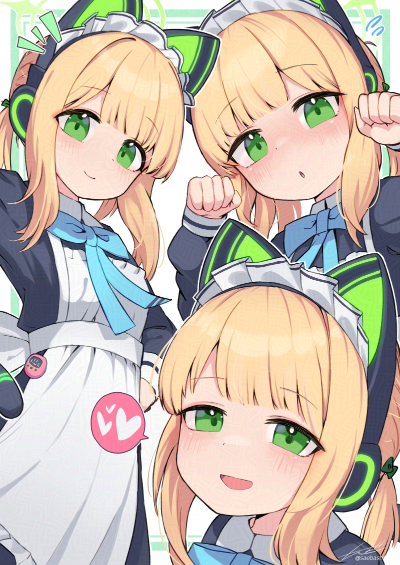 This is a pixiv picture whose title is ミドリ（メイド）.