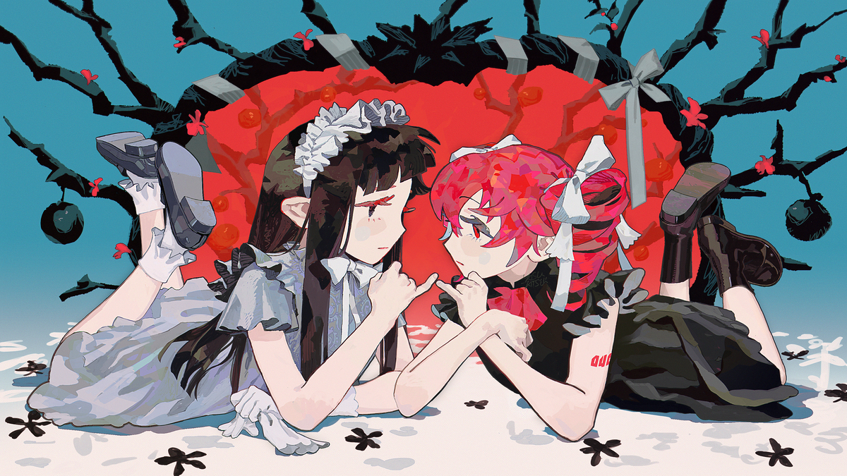 This is a pixiv picture whose title is あの子は悪魔.