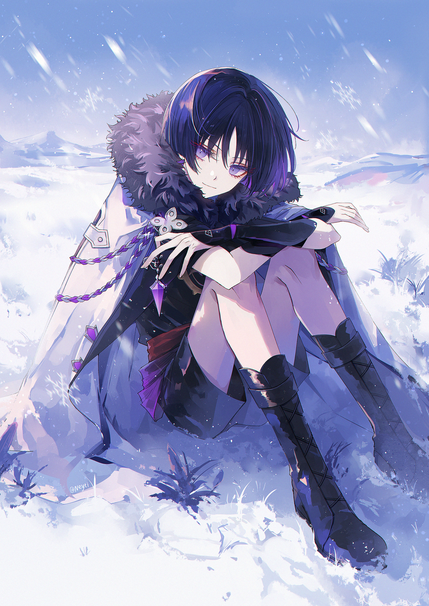 This is a pixiv picture whose title is 冬.