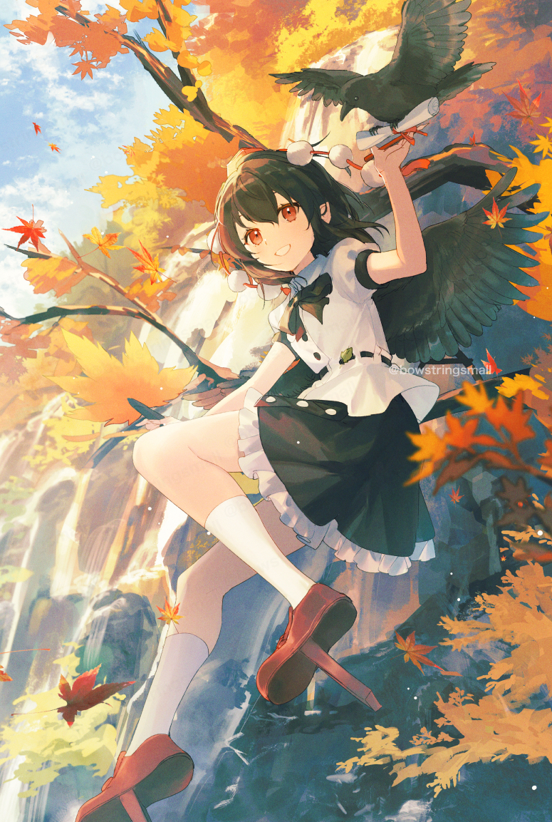 This is a pixiv picture whose title is 射命丸文.