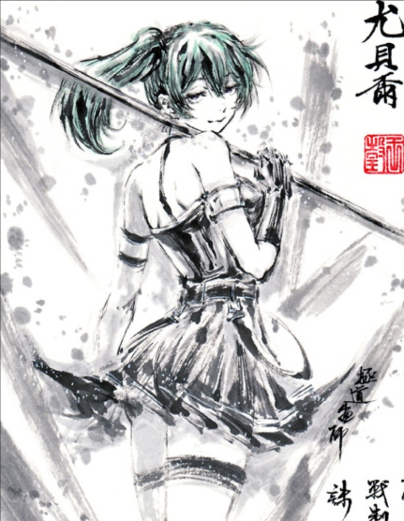 This is a pixiv picture whose title is 【極道畫師】尤貝爾.