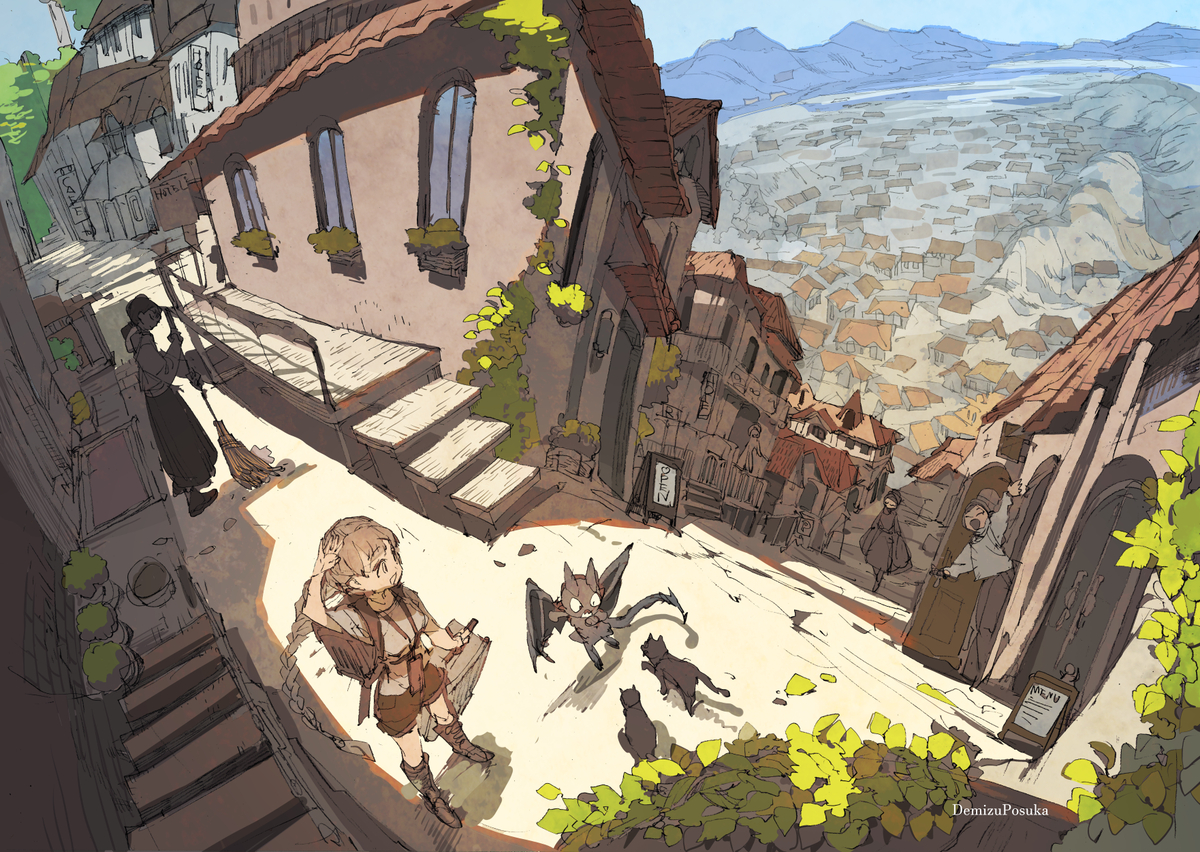 This is a pixiv picture whose title is おはようストリートマップ.