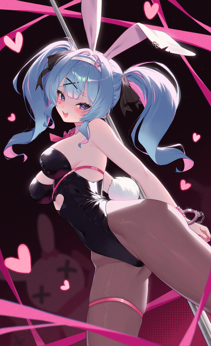 This is a pixiv picture whose title is 🐰🍩.