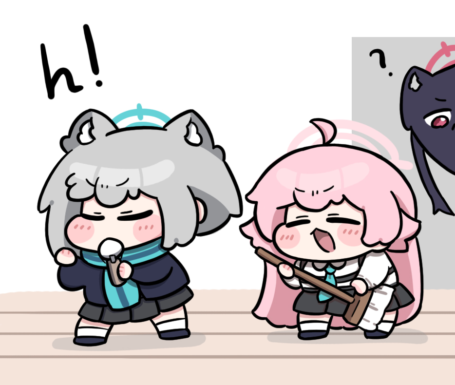 This is a pixiv picture whose title is 清掃時間(청소시간).