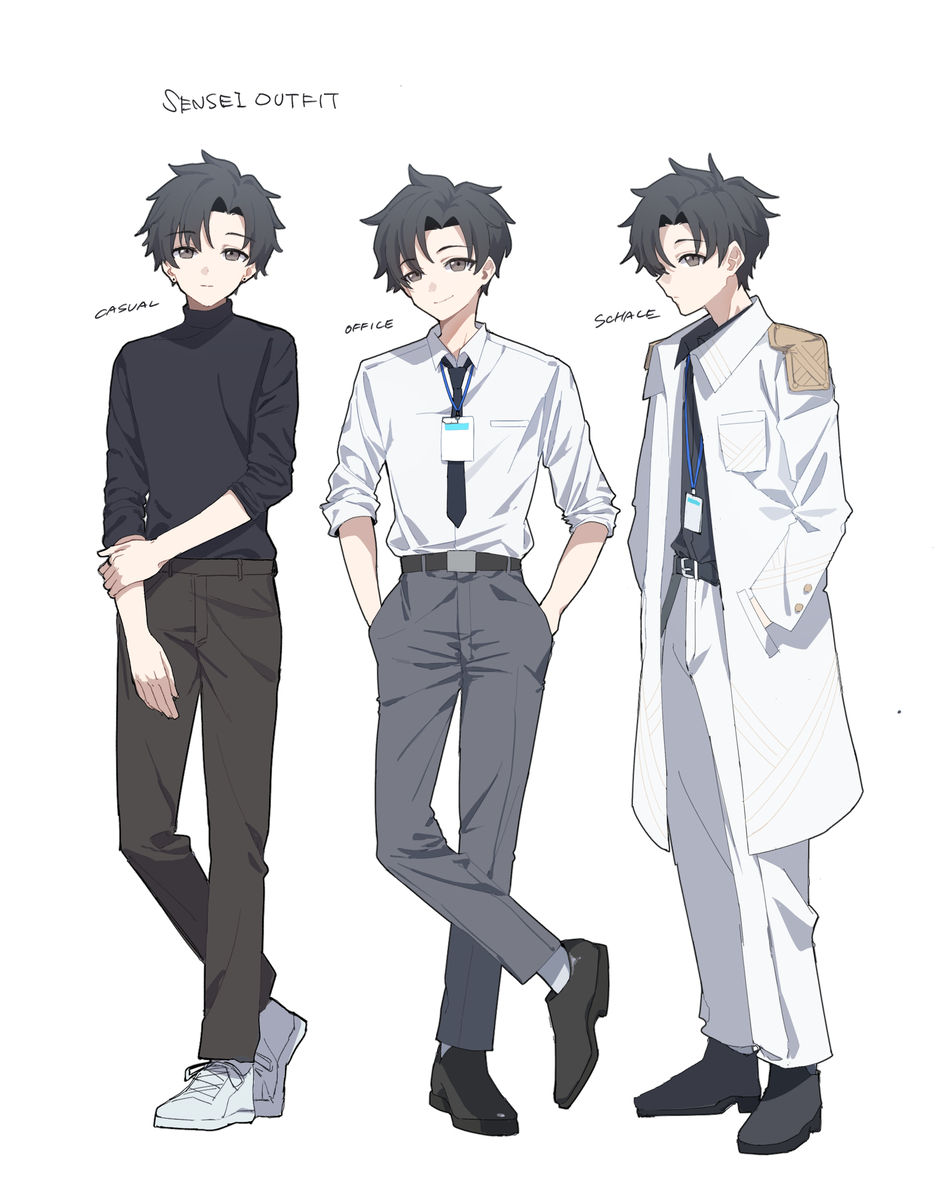 This is a pixiv picture whose title is sensei outfit.
