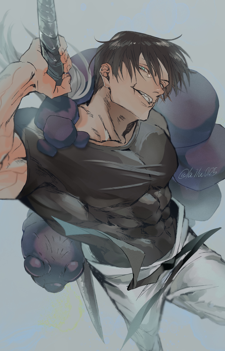 This is a pixiv picture whose title is 伏黒甚爾.