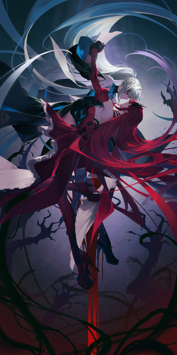 This is a pixiv picture whose title is 夢の終わり.