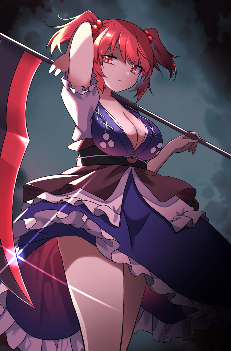 This is a pixiv picture whose title is 小野塚小町の殺人.