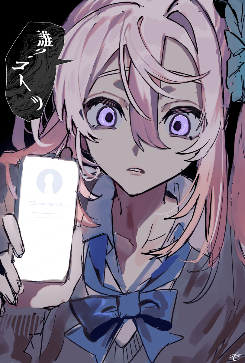 This is a pixiv picture whose title is メンタルがヘラり気味の女装男子ヤンデレくんは効く.