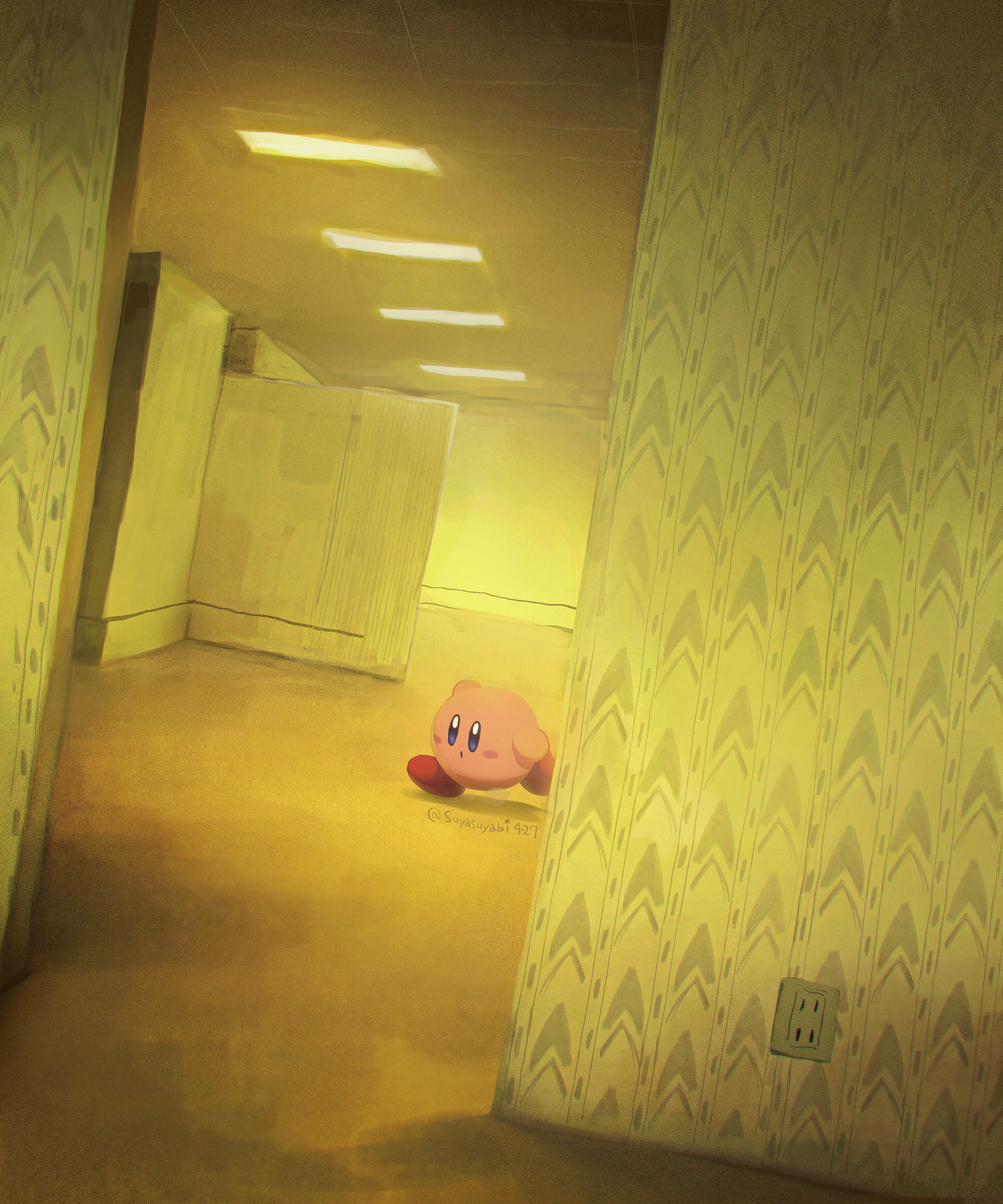 This is a pixiv picture whose title is まいごのカービィ.