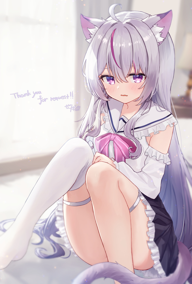 This is a pixiv picture whose title is 寝起きみあちゃん.