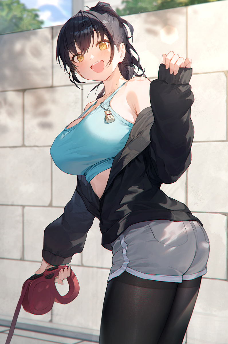 This is a pixiv picture whose title is 偶遇一只亚麻大.