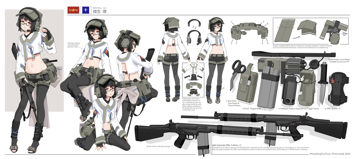 This is a pixiv picture whose title is Lyu_Character Sheet 2024.