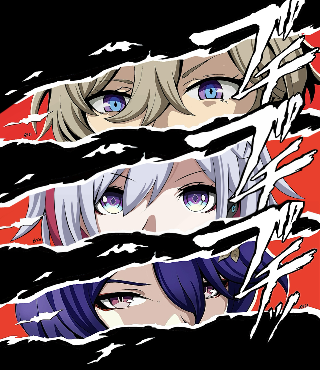 This is a pixiv picture whose title is HSR x P5 cut-in.