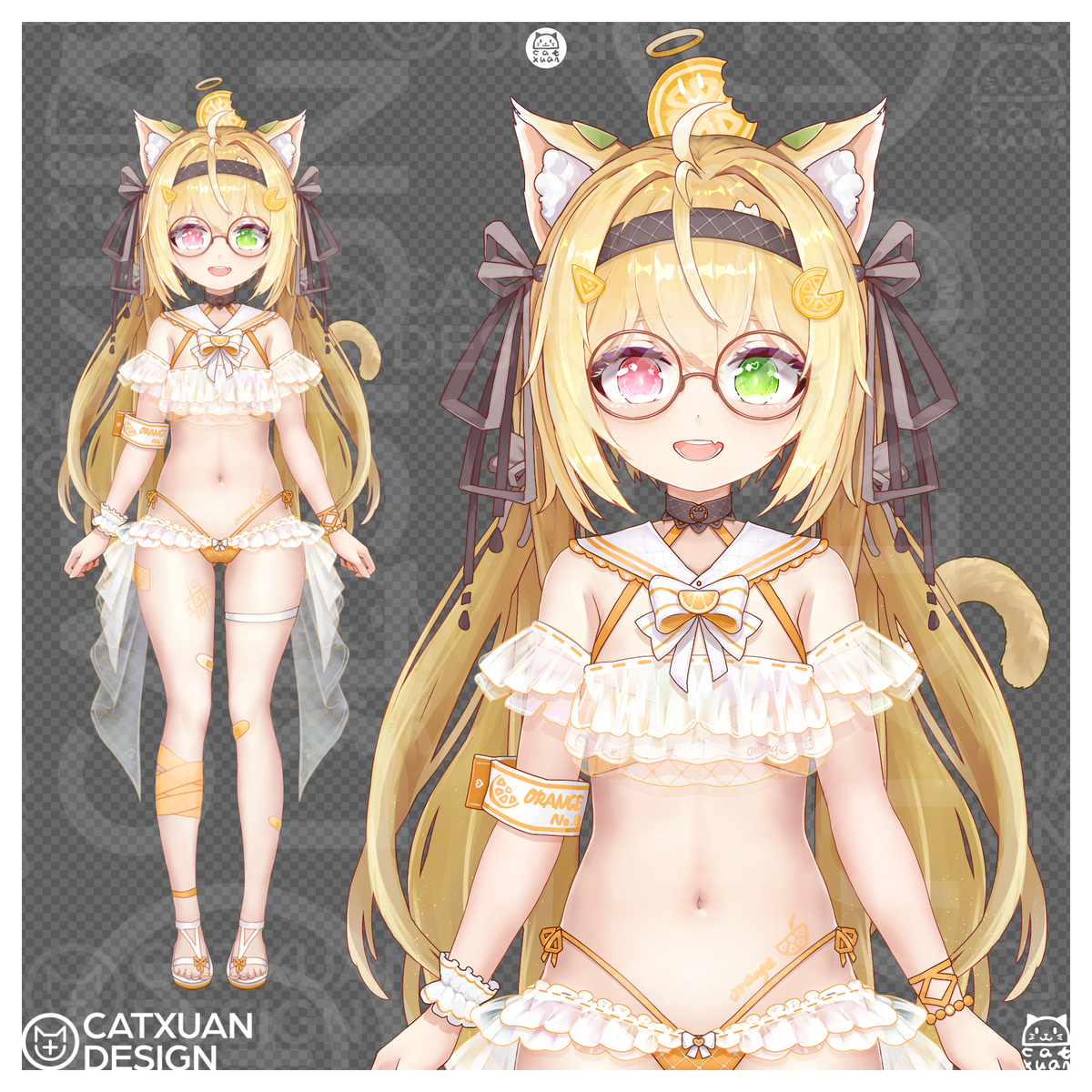 This is a pixiv picture whose title is 女儿新泳装.
