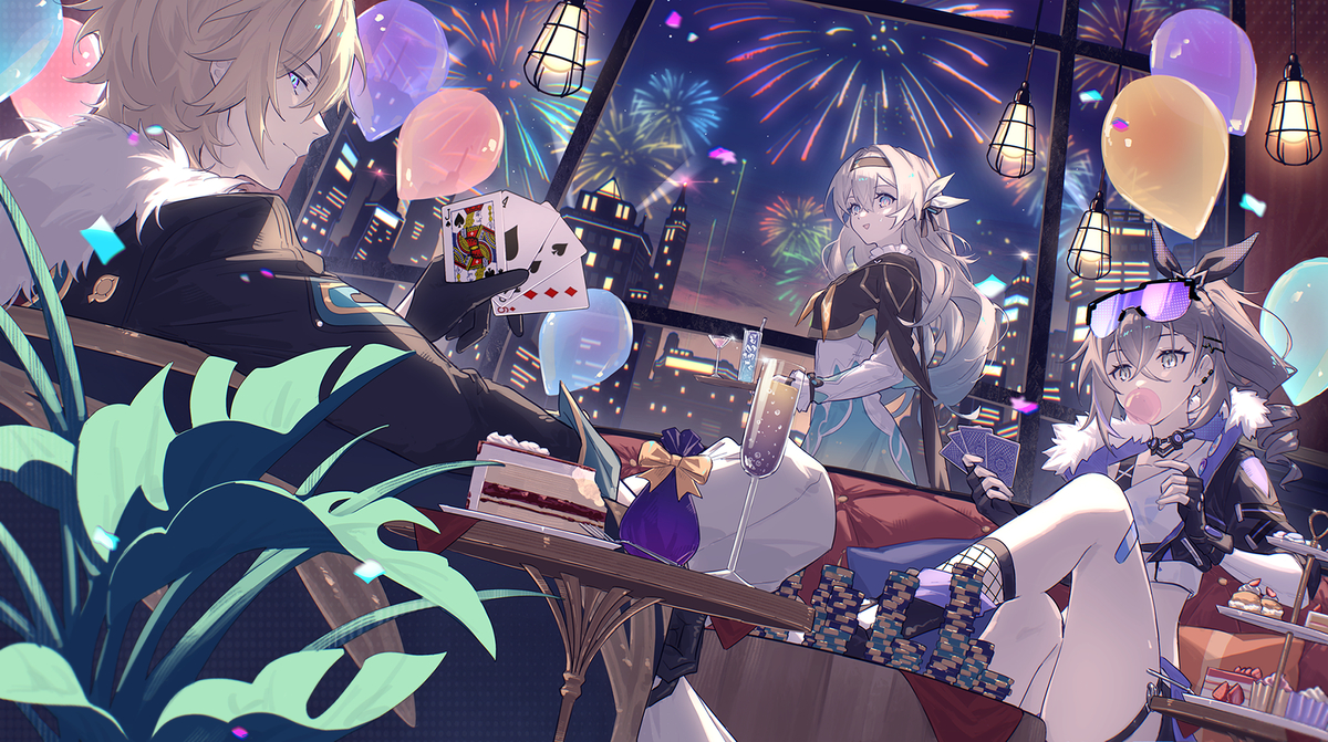 This is a pixiv picture whose title is 1st anni.