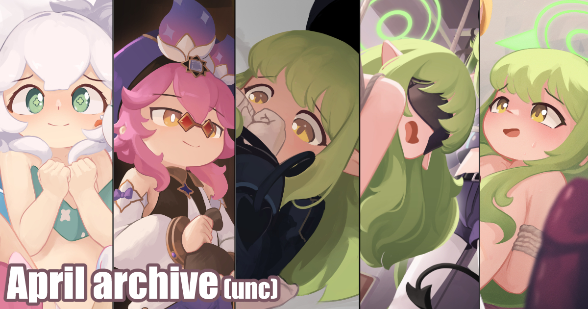 This is a pixiv picture whose title is Fanbox april archive~.