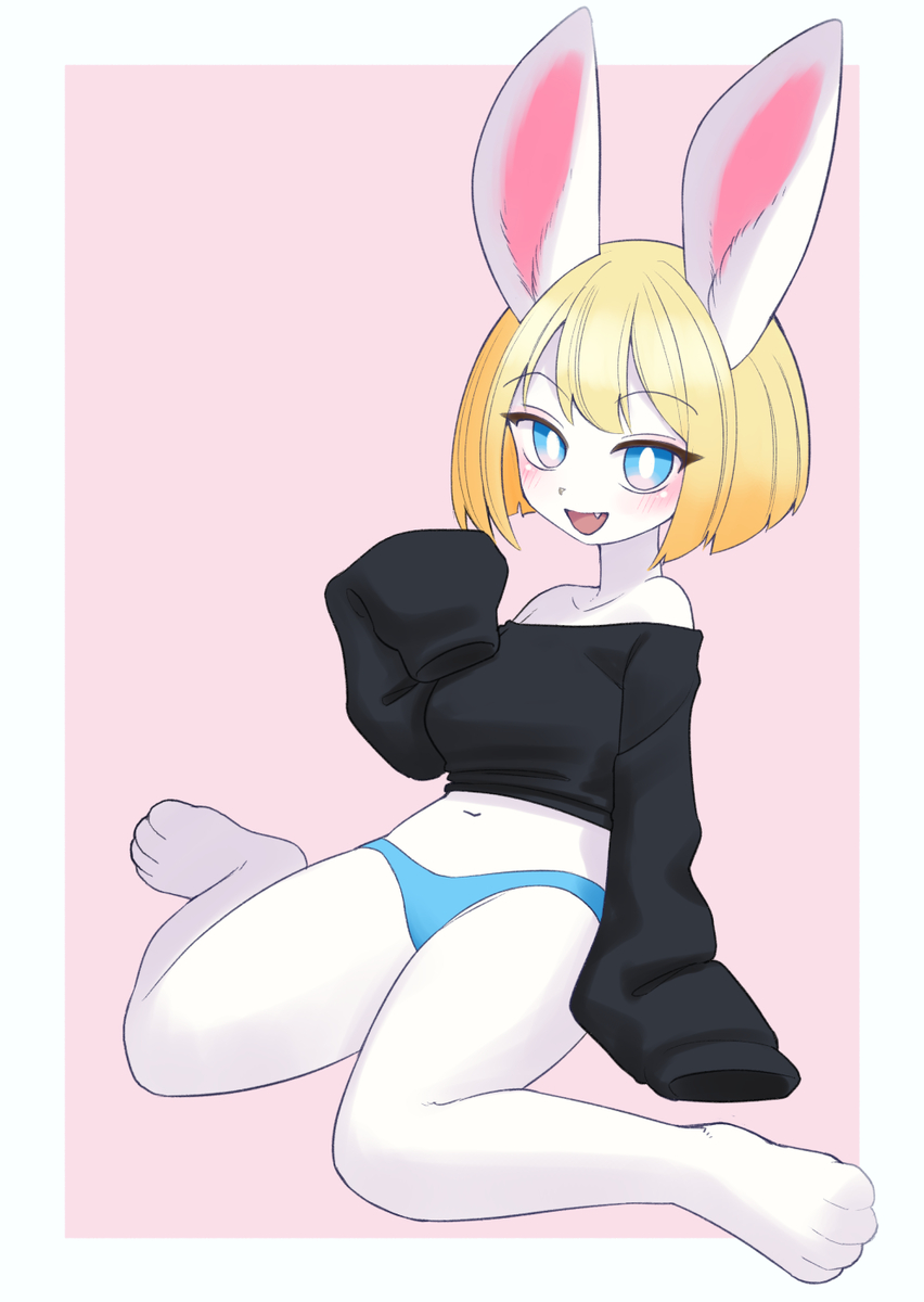 This is a pixiv picture whose title is Rabbit.