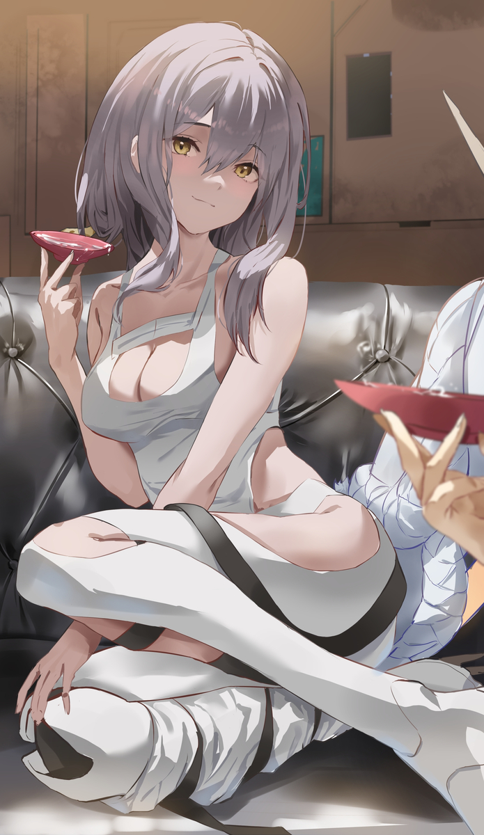This is a pixiv picture whose title is 一夜.