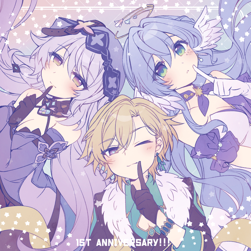 This is a pixiv picture whose title is スタレ１周年.