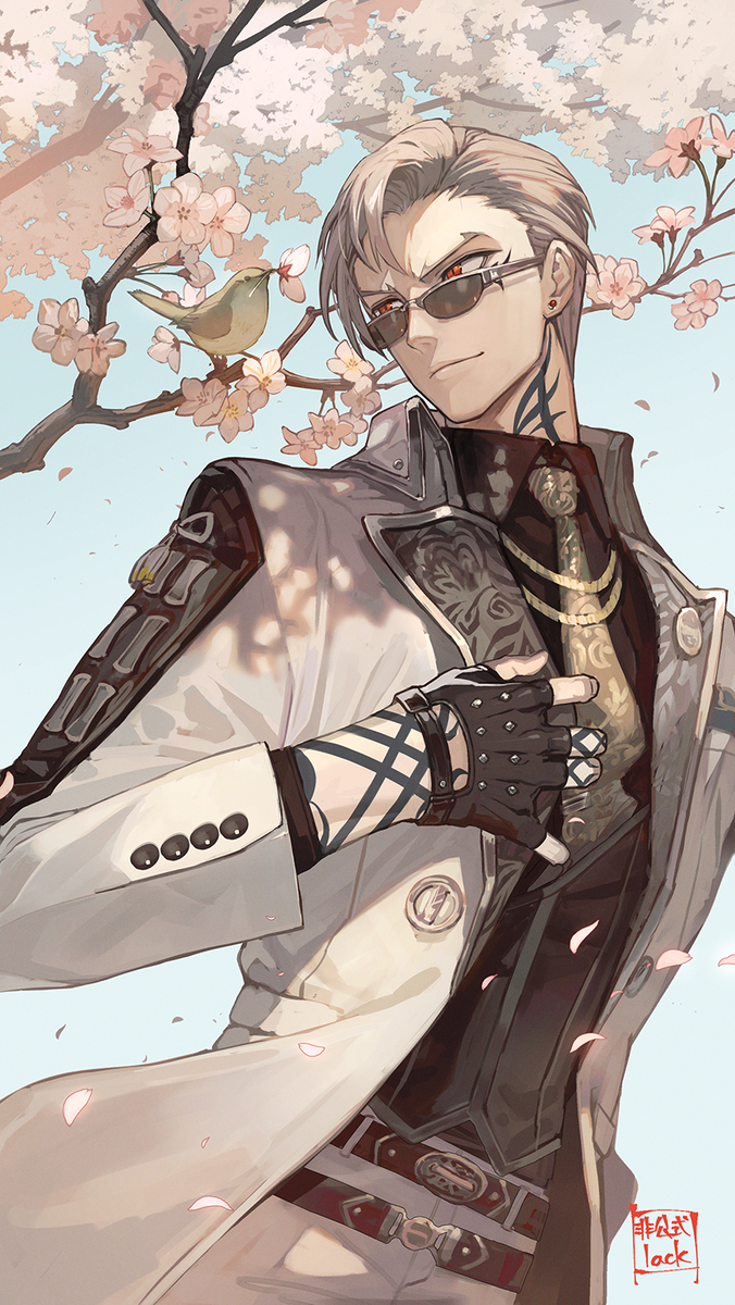 This is a pixiv picture whose title is 山鳥毛.