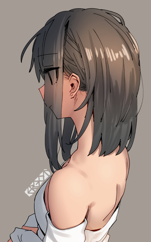 This is a pixiv picture whose title is 髪下ろした理由.