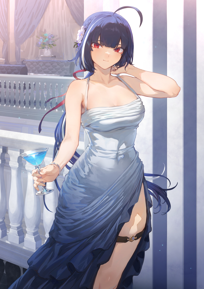 This is a pixiv picture whose title is パーティードレスなナギさん.