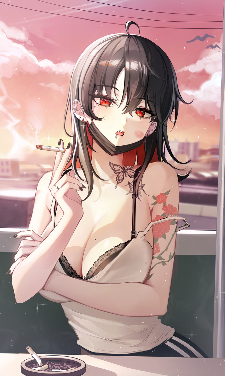 This is a pixiv picture whose title is 💔.