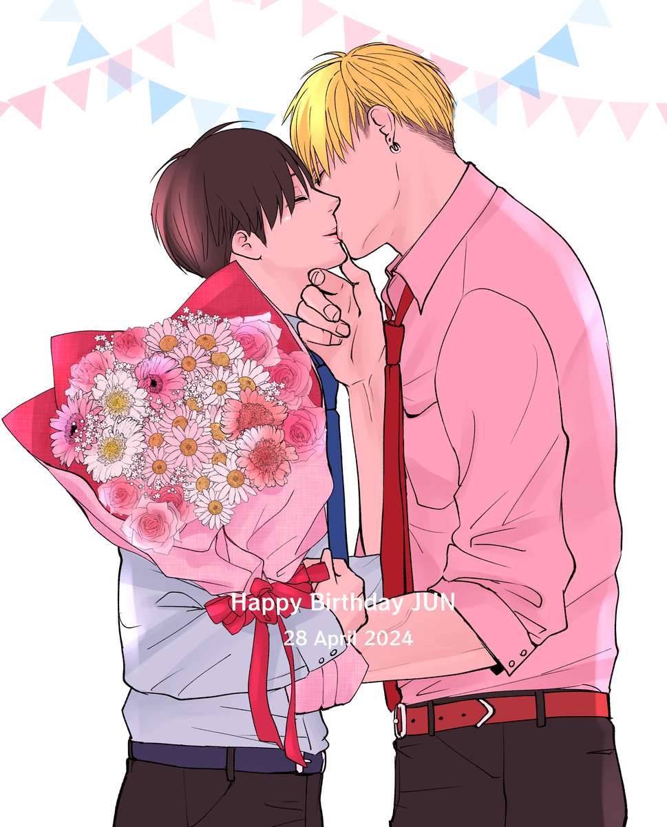 This is a pixiv picture whose title is 【鮫恋】ハッピーバースデー淳.