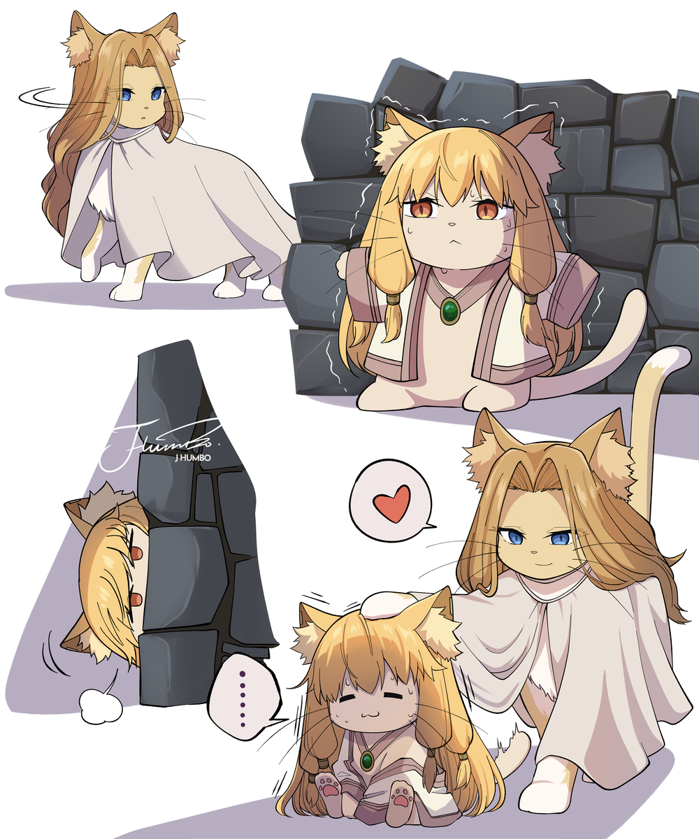 This is a pixiv picture whose title is 🐱🧱🐱 ＜(´⌯ ̫ ⌯`)＞.