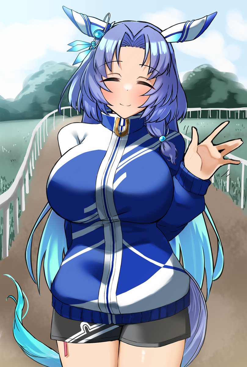 This is a pixiv picture whose title is ゴドルフィンバルブさんのジャージの下について、.