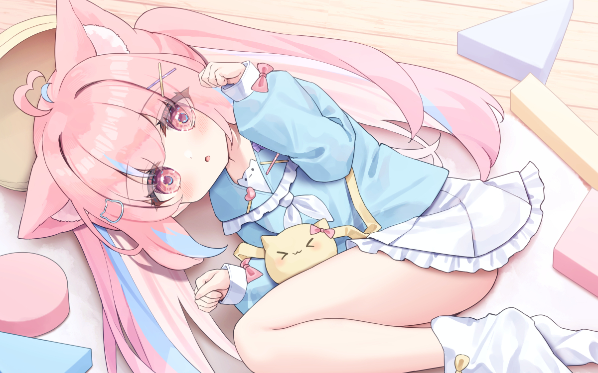 This is a pixiv picture whose title is 陽だまりとねこみみ.