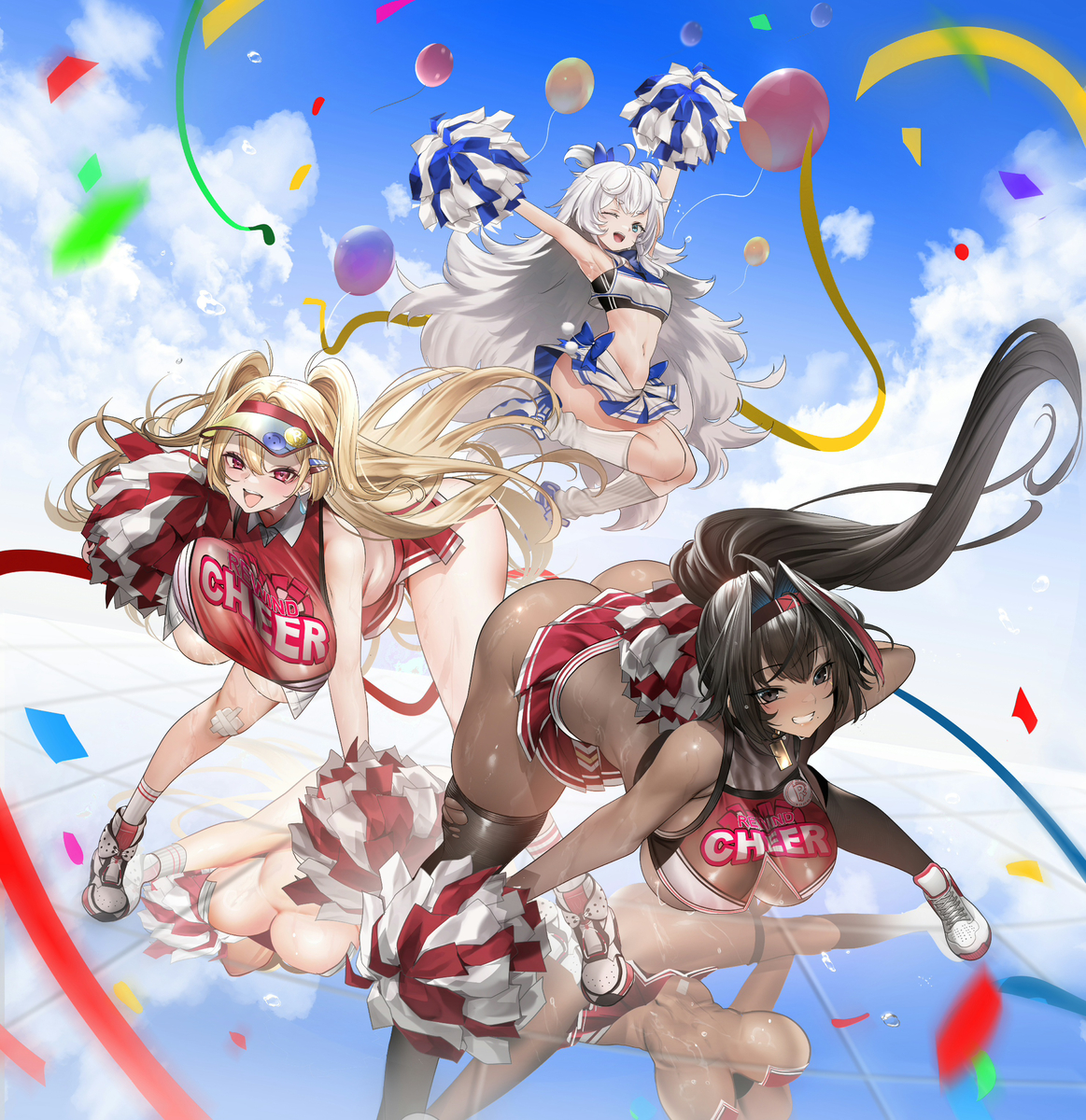 This is a pixiv picture whose title is 『Nikke:Cheer squad 』.