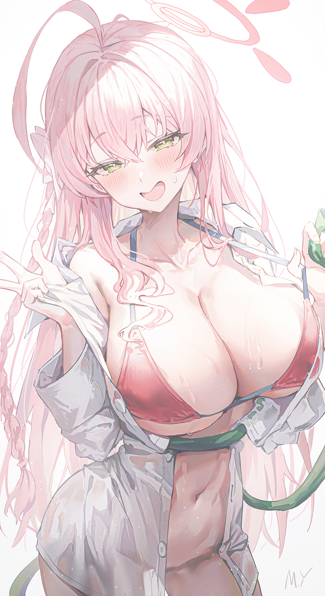 This is a pixiv picture whose title is 待っていました、先生。 もちろん、ずっとこの姿で♡.