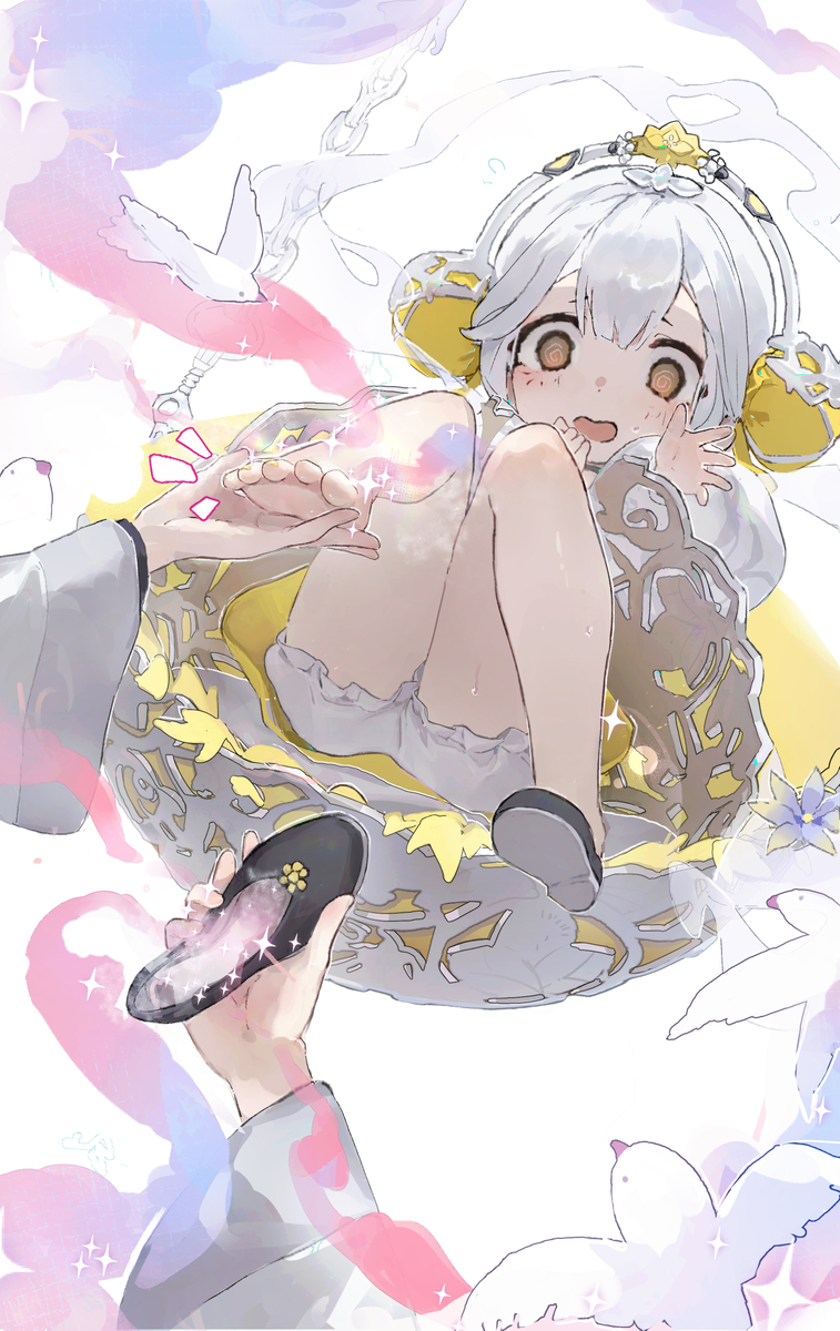 This is a pixiv picture whose title is 【🍬🍇🌷🕊️🥿】.