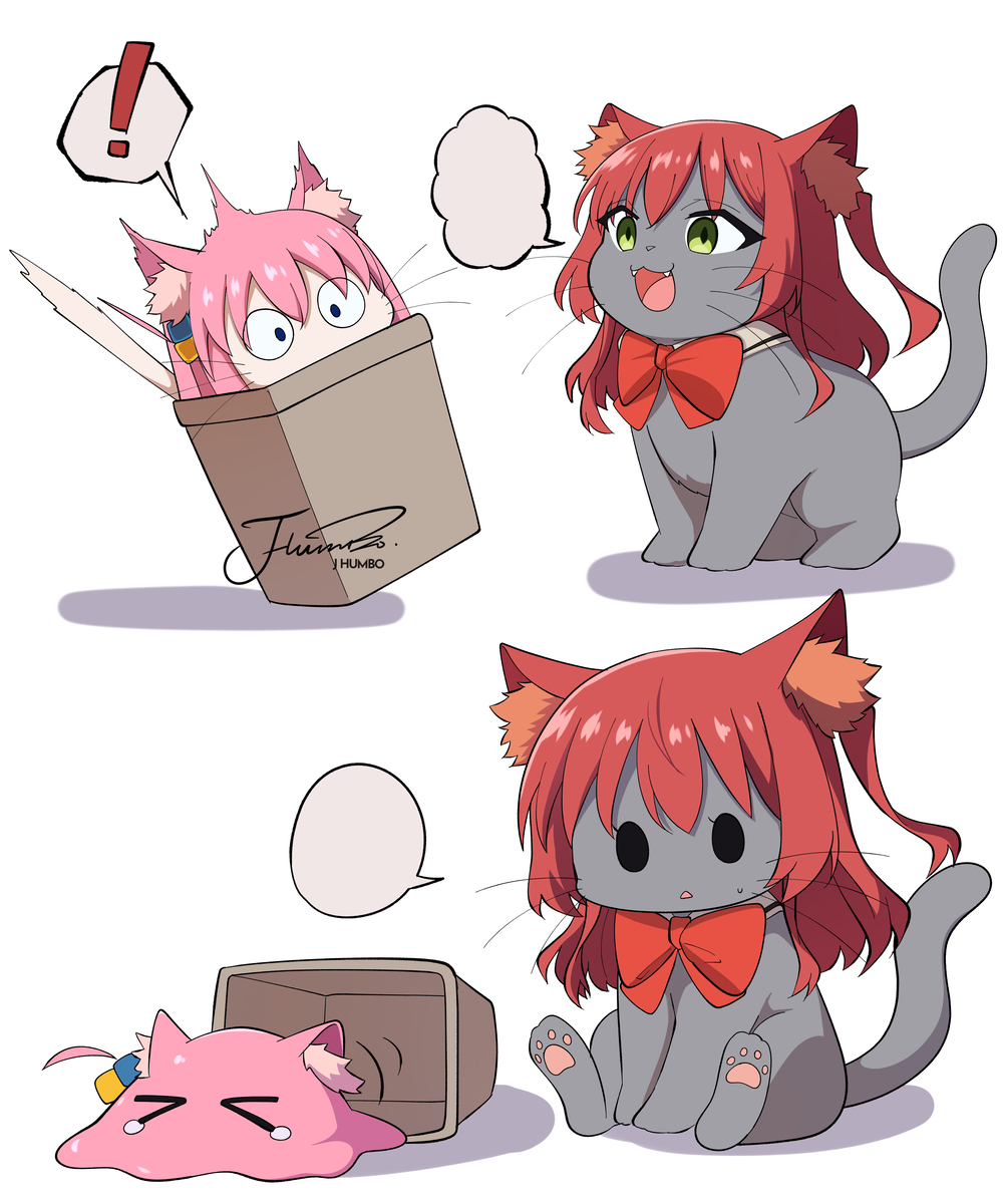 This is a pixiv picture whose title is 🐱🐱.