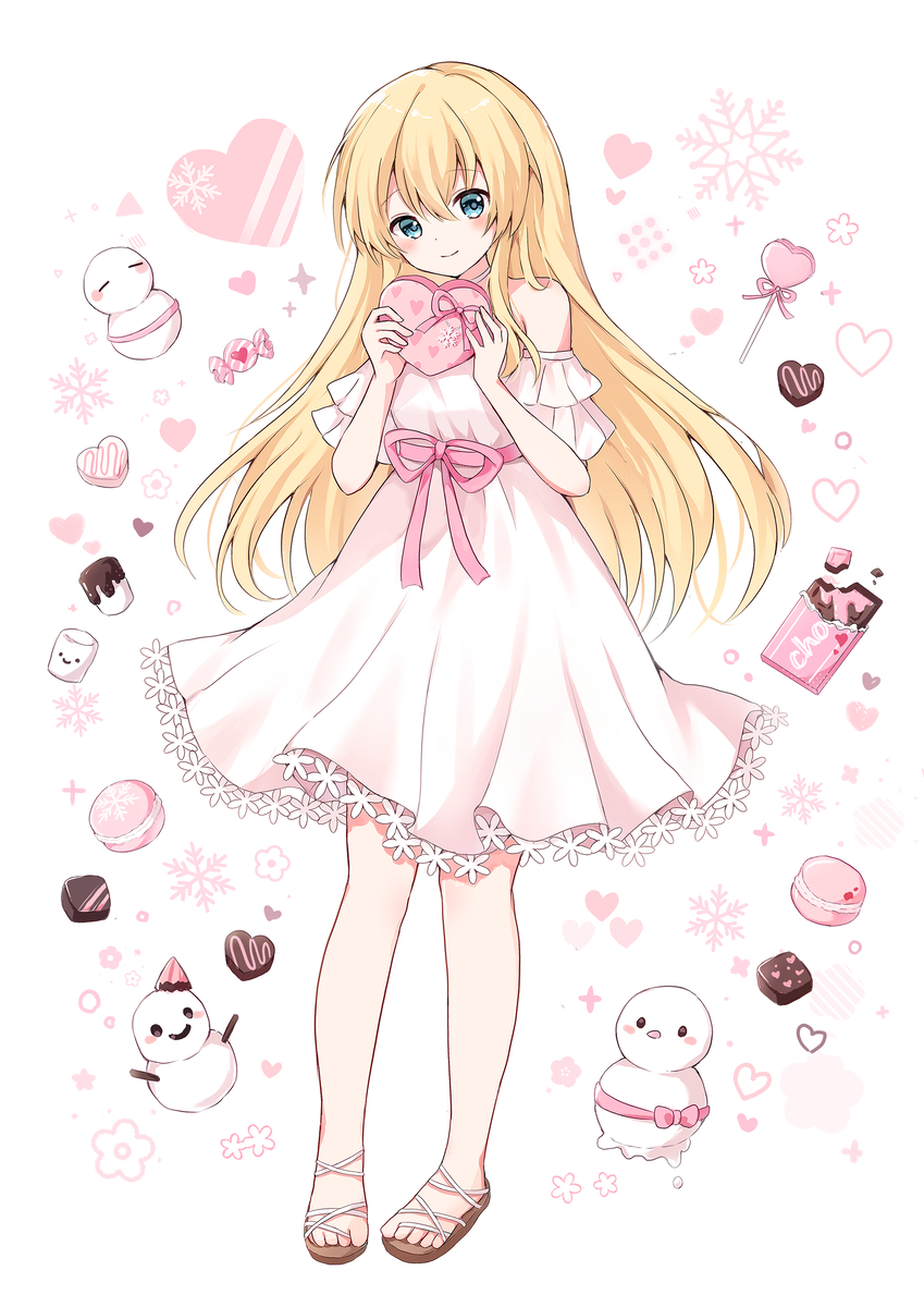 This is a pixiv picture whose title is 🍫⛄.