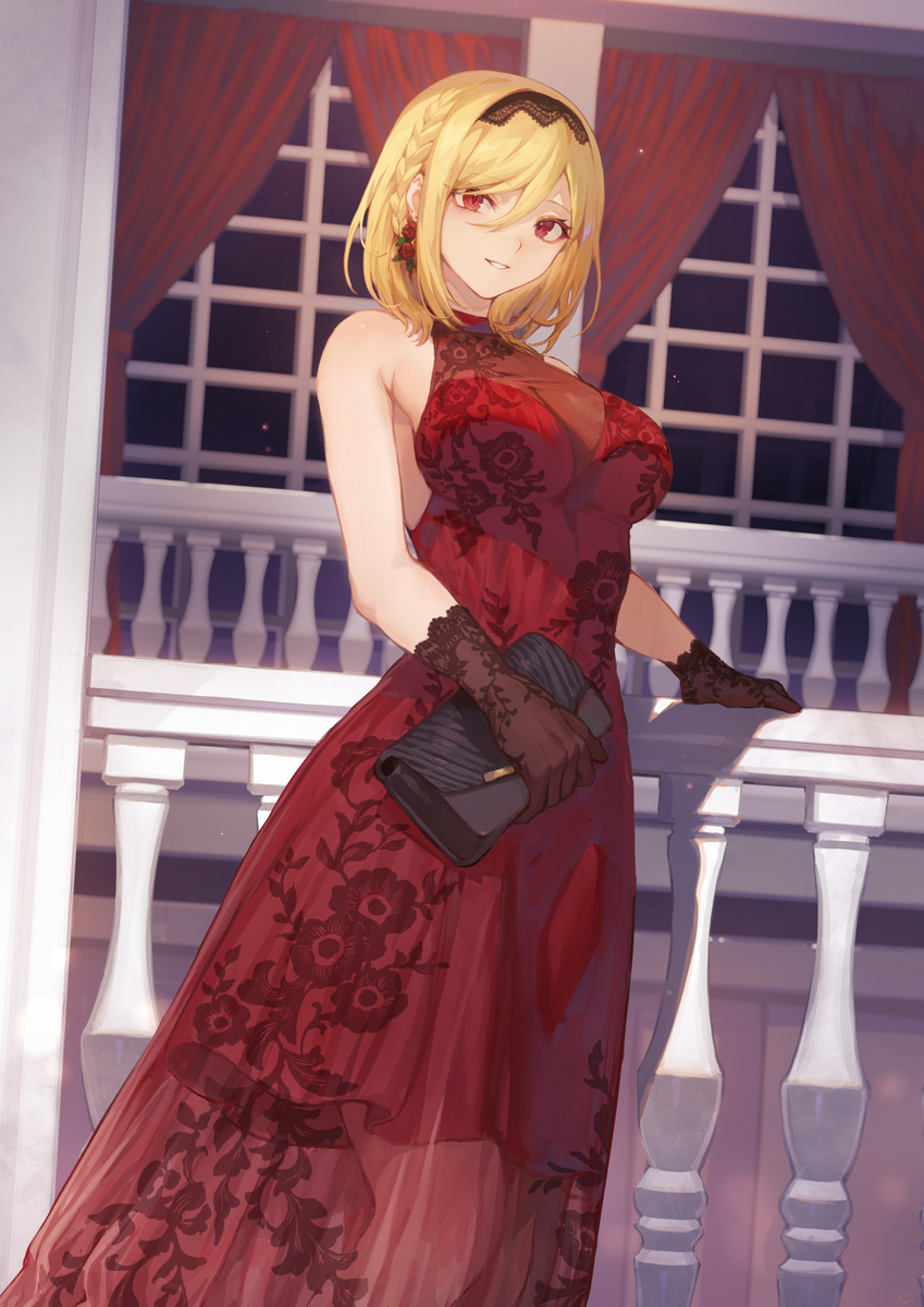 This is a pixiv picture whose title is パーティードレスなリリスさん.