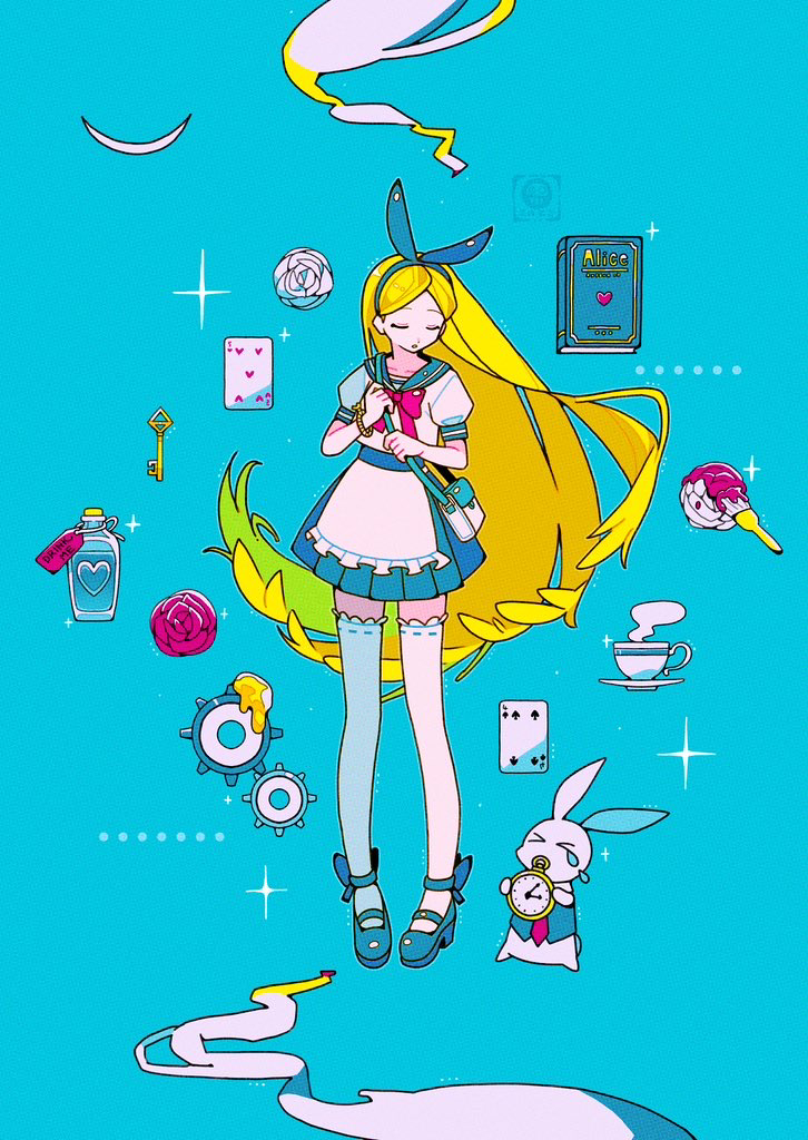 This is a pixiv picture whose title is Alice.