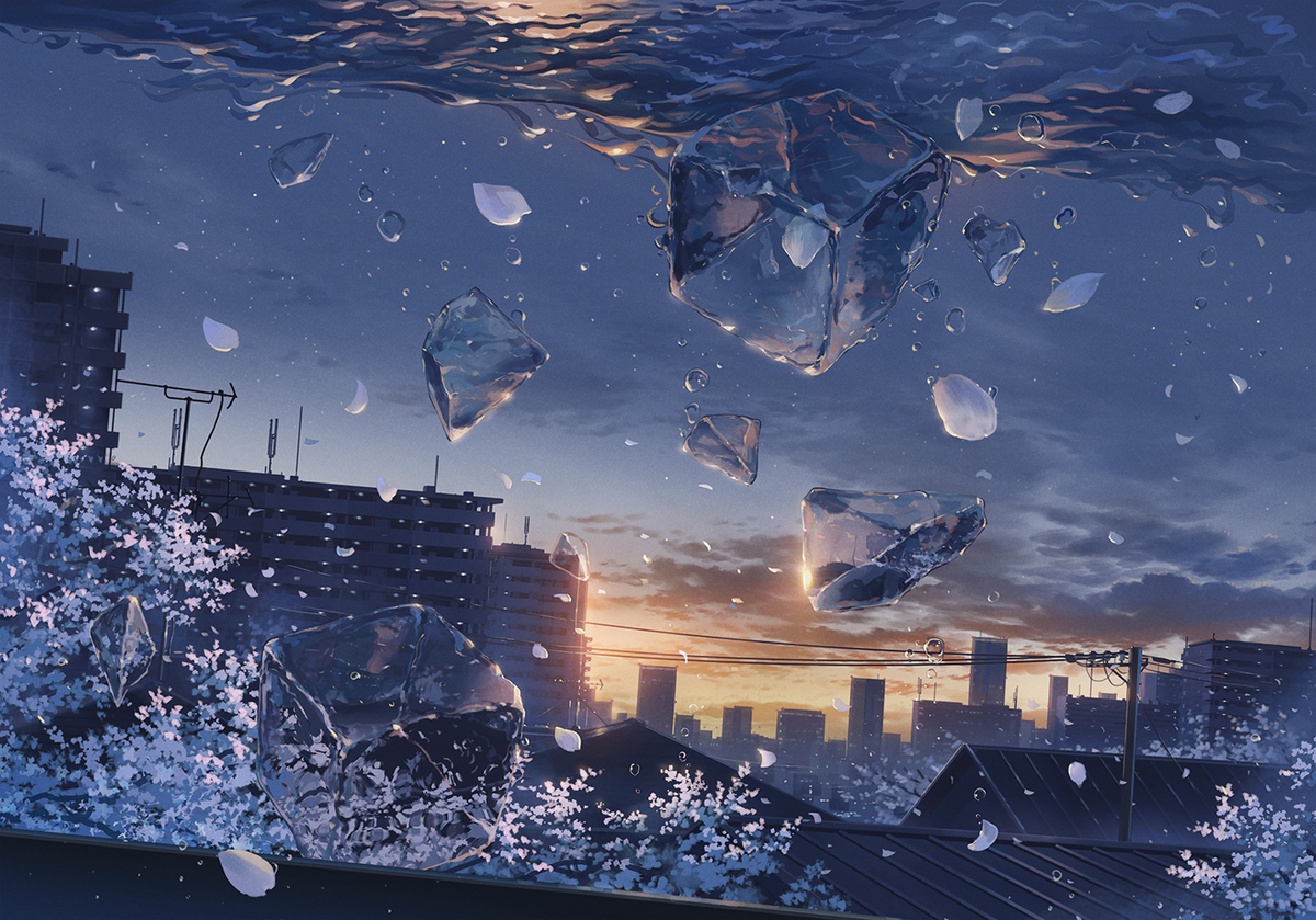 This is a pixiv picture whose title is 欠片.