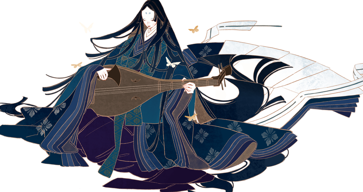 This is a pixiv picture whose title is 爪弾き.