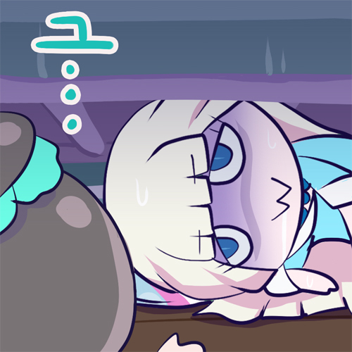 This is a pixiv picture whose title is 過労.