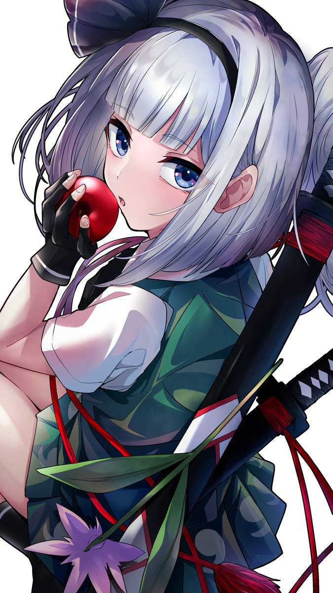 This is a pixiv picture whose title is 妖夢奏.