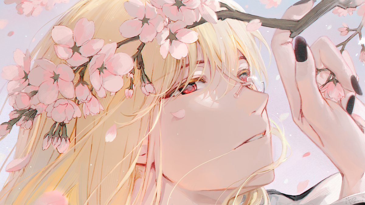 This is a pixiv picture whose title is 春 とお 別れ.